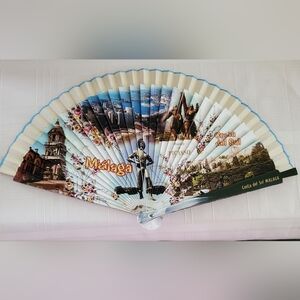 Colorful Malaga Souvenir Fan
